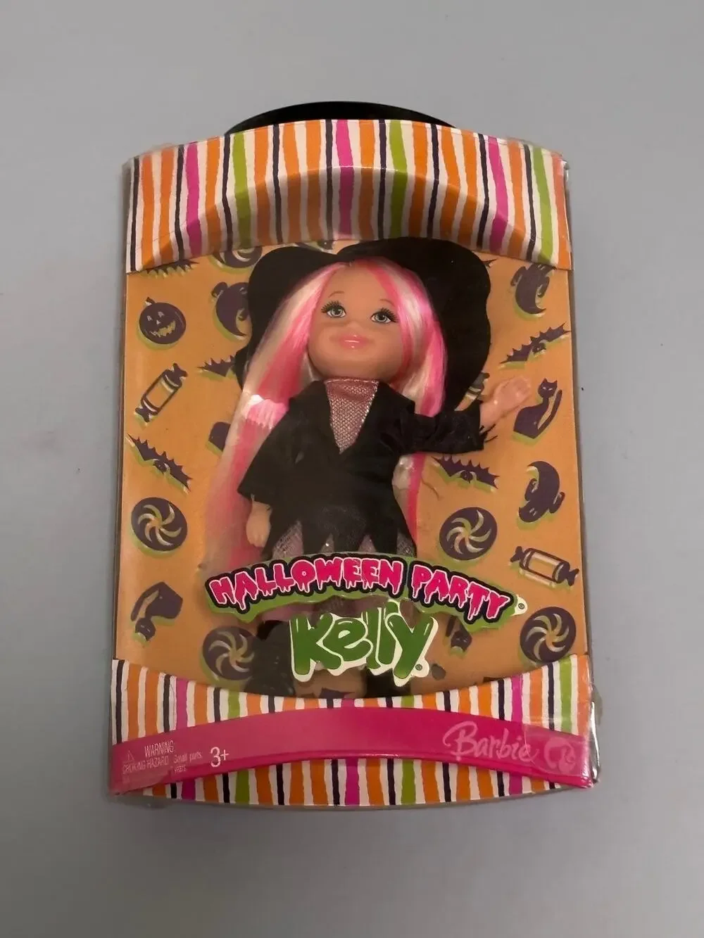 2007 Halloween Party Witch Kelly - Barbie Doll #K9180 Pink & Blonde Hair - New